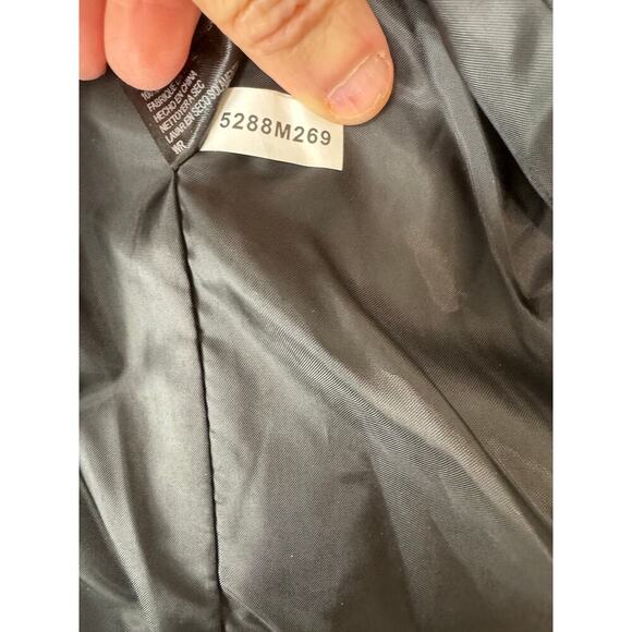 Tahari ASL Blazer Jacket Chic Black Blue Stripe Long Sleeve Plus Women's Size 16 - Picture 8 of 9